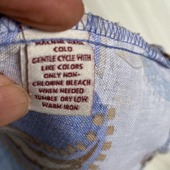 JM Collection 100% linen top - Picture 11 of 15